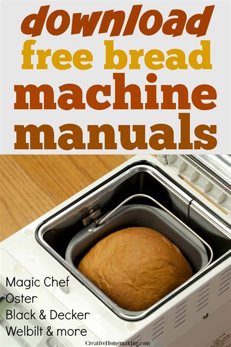 Welbilt bread machine blog models abm3500 abm8200. Bread Machine Manuals - Creative Homemaking