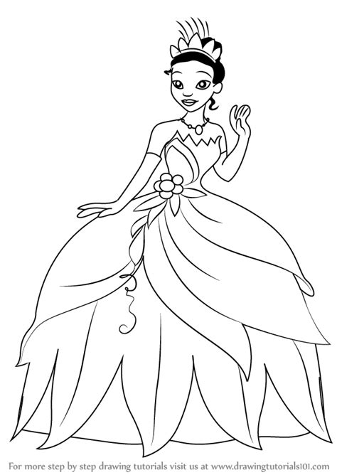Learn How to Draw Tiana from The Princess and the Frog (The Princess
