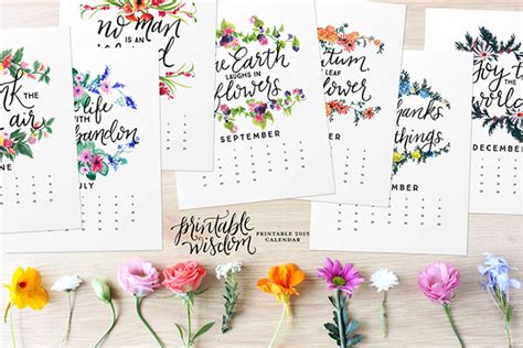 The months themselves are linked to our event calendar: Get the Best Wall Calendar of 2015 from 20 Beautiful ...