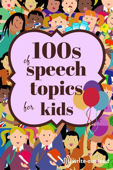 Speech Topics For Children Speech Topics Speech Topics For Kids