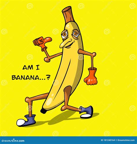 Am I Banana Dancing Banana Stock Illustration Illustration Of Strong