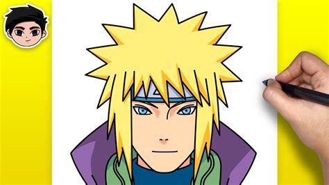 How To Draw Minato Namikaze From Naruto Easy Step By Step Youtube