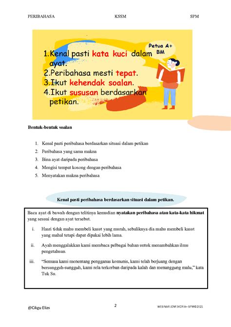 SOLUTION: Bahasa melayu peribahasa - Studypool