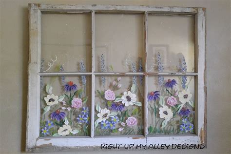 Old Painted Window Ideasshabby Chic Decorfarmhouse Windows Etsy