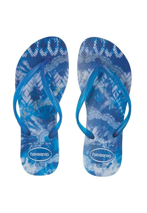 Sandália Havaianas Slim Tie Dye Azul Compre Agora Dafiti Brasil