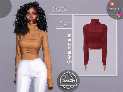 Sims 4 Set 023 Sweater By Camuflaje At Tsr The Sims Book