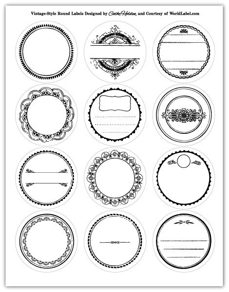 Buy sticker label sheets here if you want to make stickers. Download Free Designed Vintage Label Templates