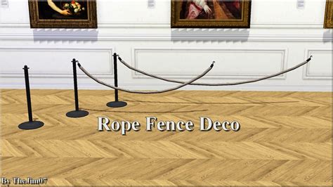 Mod The Sims Rope Fence Deco