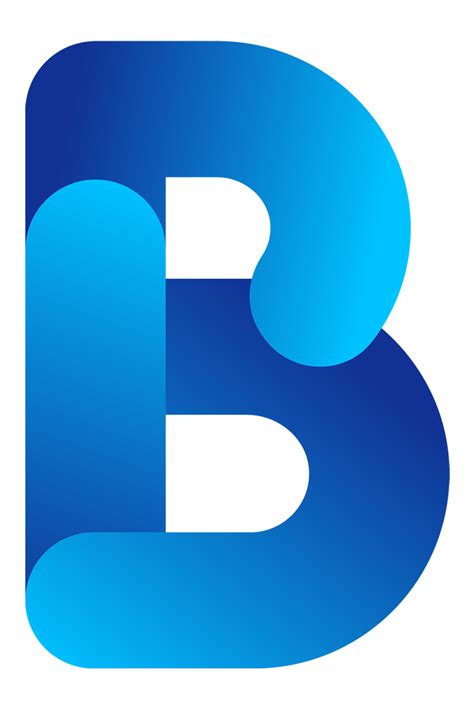 Gradient Blue B Alphabet Letter Png Images Pngpexel