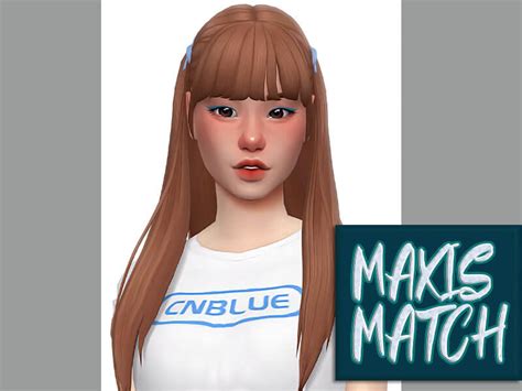 Sims 4 Maxis Match Cute Hair The Sims Book