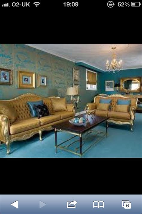 Gold And Teal Living Room Huh D The Rug Its A Colored D This Is