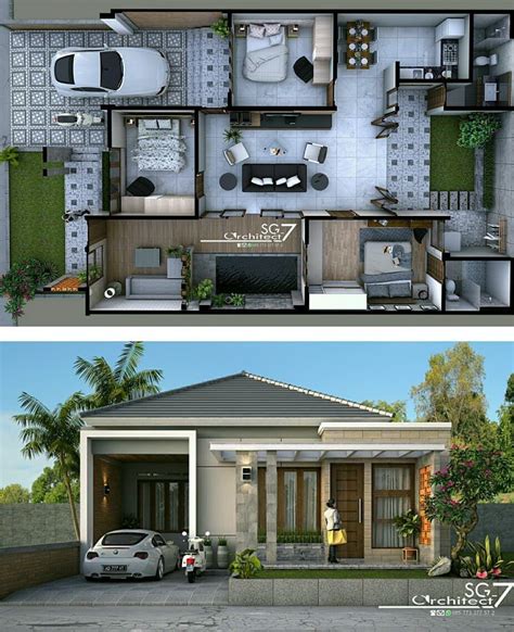 Arsitektur Desain Denah Rumah Minimalis Sederhana Satu Lantai My XXX Hot Girl