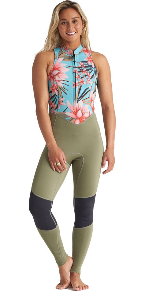 2020 billabong womens salty jane 2mm front zip wetsuit s42g54 waterfall wetsuit outlet