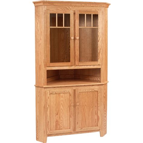 Shaker Corner Hutch And Buffet By Daniels Amish Collection