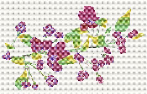Cross Stitch Floral Motif 1 Free Stock Photo Public Domain Pictures