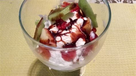 Simple Healthy Indian Recipes And Ideas Vanilla Ice Cream With Mixed Fruits