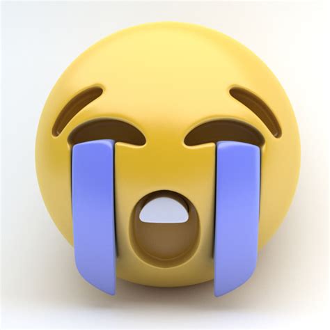 3d Obj Emoji Bawling Emoticon