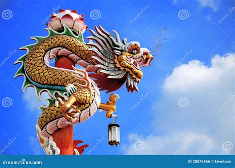 Chinese Dragon In The Sky Stock Photo Image Of Oriental 25578866