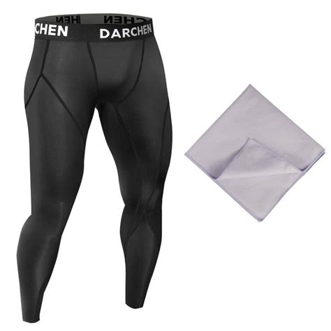 men s compression pants black workout pants cropped leggings cool dry base layer with quick dry