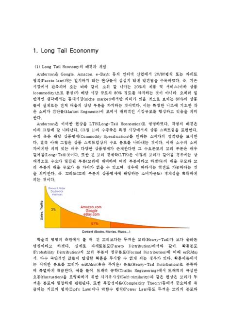 경영정보 롱테일 Ltelong Tail Economics 경제경영