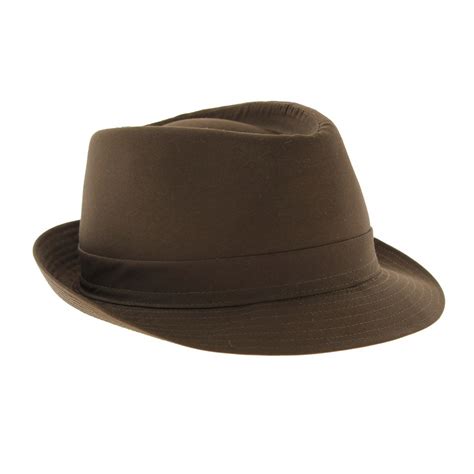 Brown Trilby Cotton Hat Reference 5330 Chapellerie Traclet