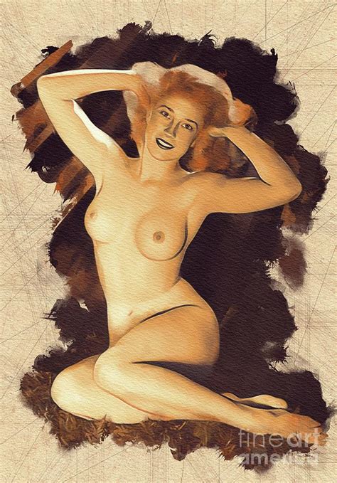 Vintage Nude Pinup Painting By Esoterica Art Agency Pixels
