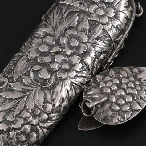 Sterling Silver Repoussé Chatelaine Glasses Case Early 20th Century Ebth