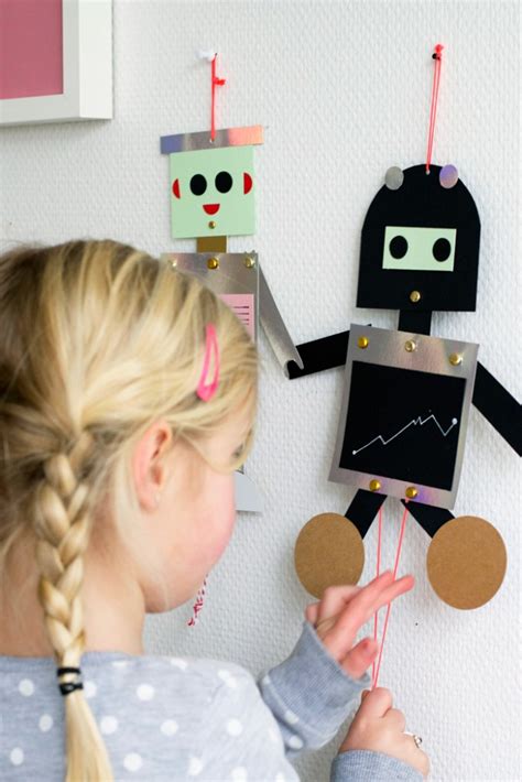 Robot Puppet Fun Crafts Kids