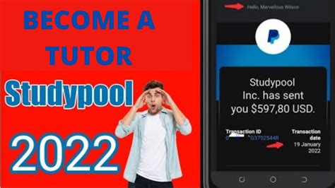 Studypool Tutor Review Studypool Tutor Studypool Payment Proof