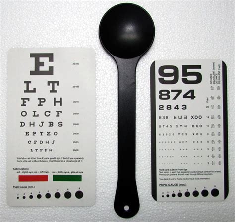 Bawsh Rosenbaum And Snellen Pocket Eye Chart With Eye Occluder
