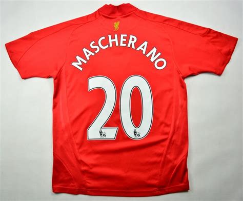 Javier mascherano moved to england to play for west ham united. 2008-10 LIVERPOOL *MASCHERANO* SHIRT L. BOYS 164 CM ...