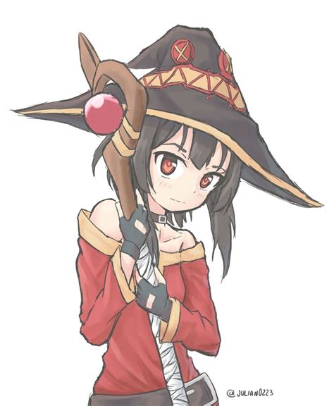 I Drew A Megumin Character Drawing Anime Draw
