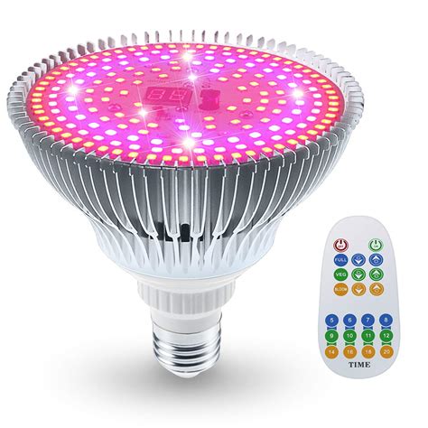 Koopower 100w Led Grow Light Bulb Full Spectrum Remote Control Plant