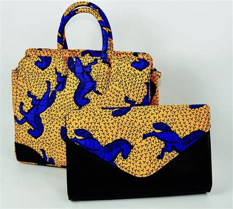 African Print Fabricankara Handbag Mahiber 2024