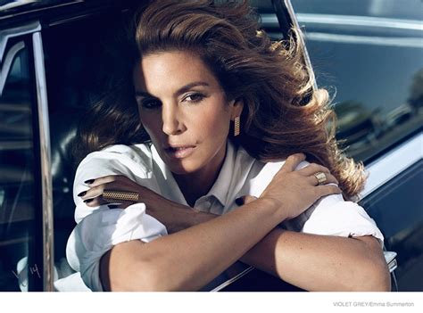 Cindy Crawford Is Movie Star Glam For Violet Grey Shoot