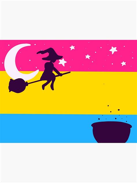 Spooky Pan Pride Flag Sticker For Sale By Drawingsnake Redbubble