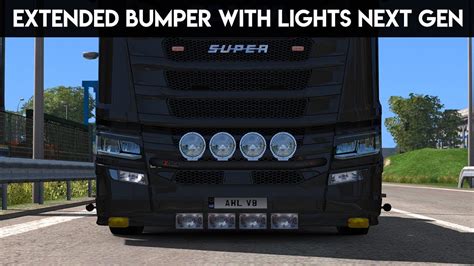 Ets2 Scania Next Gen Extended Bumper With Lights Mod Youtube