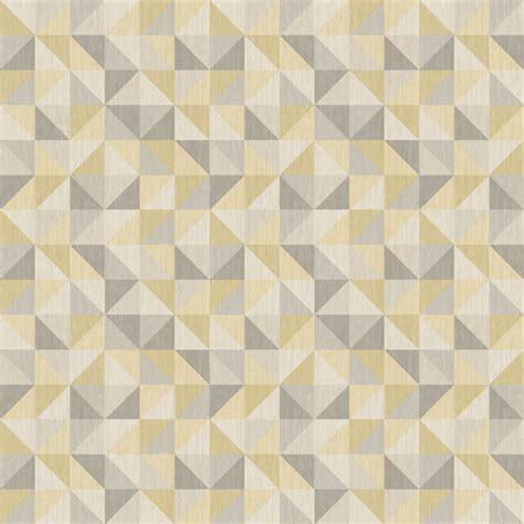 Geometrie Puzzle By Albany Citrine Wallpaper Wallpaper Direct