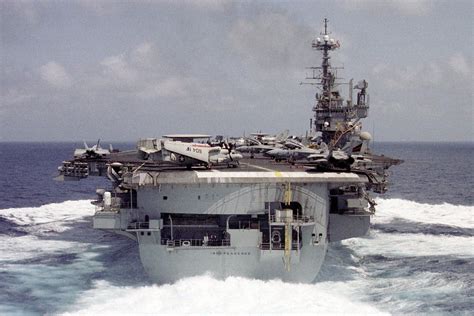 Uss Independence Cv 62 Forrestal Class Carrier Somewhere In The