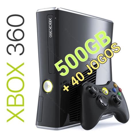 Xbox360 Slim 500gb Destravado Rgh Jtag 30 40 Jogos Parcelamento