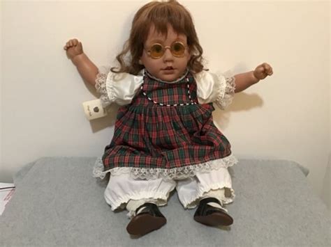 1991 pat secrist apple valley vinyl doll tara w outfit and glasses bs ib 5 ebay