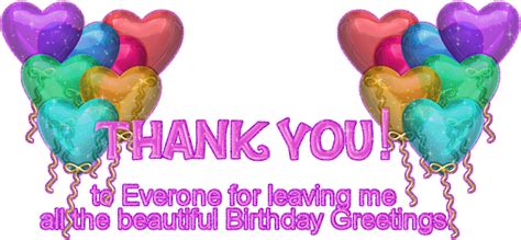 Birthday Thank You  Happy Birthday Animated  Glitter Image