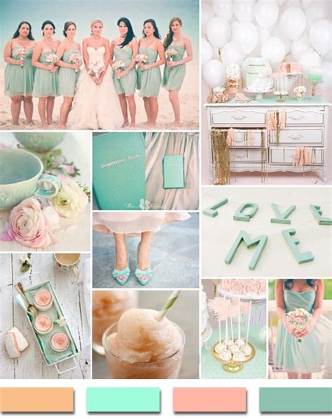 Popular Summerbeach Wedding Color Palettes 2014 Trends