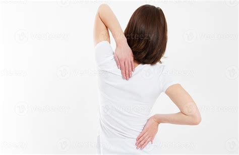 Woman Back Pain Female Rheumatism And Its Treatment Attractive Female