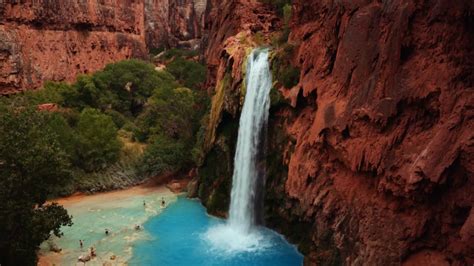 Waterfalls At Grand Canyon National Park Arizona Image Free Stock