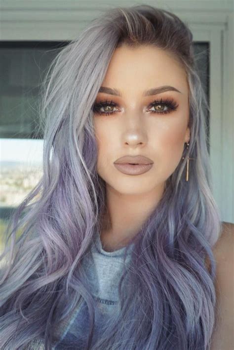 Purple Gray Hair Colour Shemika See