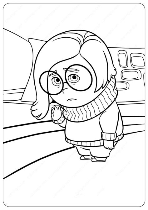 Sadness Inside Out 1 Coloring Page Free Printable Coloring Pages For Kids