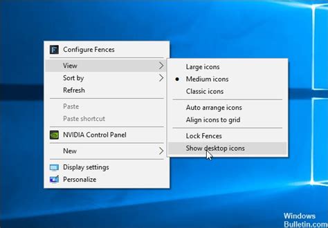 How To Hide Desktop Icons On Windows 10 Windows Bulletin Tutorials