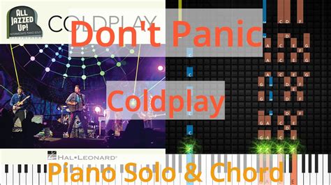 🎹solo And Chord Dont Panic Coldplay Synthesia Piano Youtube