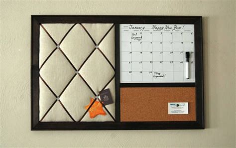 Home Office Wall Calendar Dry Erase Calendar Cork Board Etsy Dry